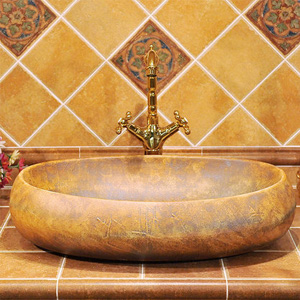 陶瓷洗脸盆 面盆一体式台盆