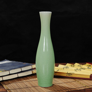 陶瓷器影青釉石榴仿古花瓶花