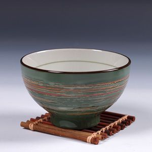 新品陶瓷罐 灰白色 花纹